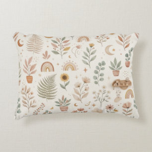 Coussins Décoratifs Tapisserie arc-en-ciel Boho Désert Succulente et T