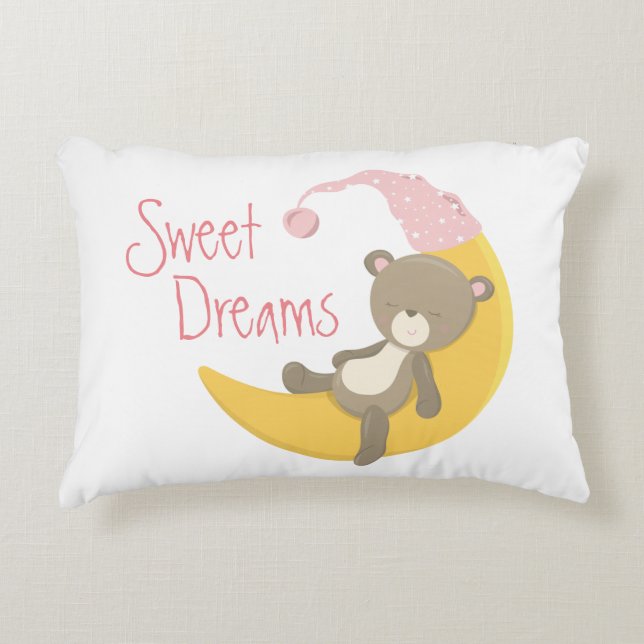 Coussins Décoratifs Teddy Bear sur Crescent Moon Nursery (Devant)