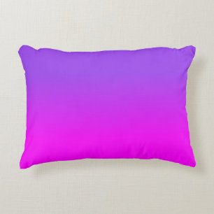 Coussins Décoratifs Teinte couleur couleur violet néon et rose chaud