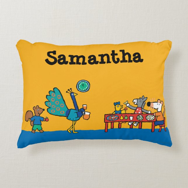 Coussins Décoratifs Temps préscolaire de Maisy et de casse-croûte (Devant)