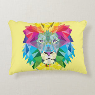 Coussins Décoratifs Tête de lion géométrique