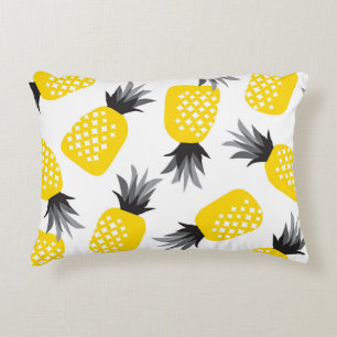 Coussins Décoratifs Texture ananas, Motif d'été Vintage.
