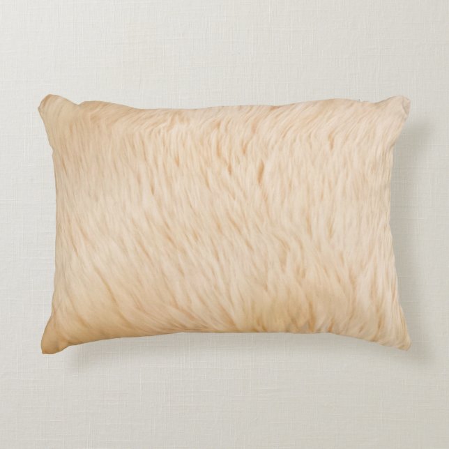Coussins Décoratifs Texture animale de fourrure de chèvre (Devant)