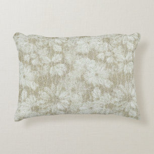 Coussins Décoratifs Texture crémeuse veloutée de marguerite florale