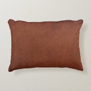 Coussins Décoratifs texture en cuir Brown