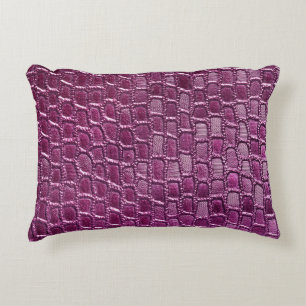 Coussins Décoratifs Texture en cuir violet