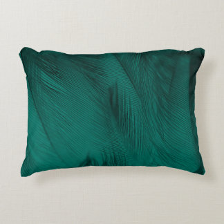 Coussins Décoratifs Texture Vintage de plumes vert foncé
