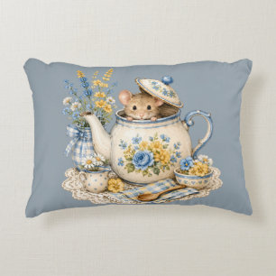 Coussins Décoratifs Théière Fantaisiste Maison de Souris Cottagecore F