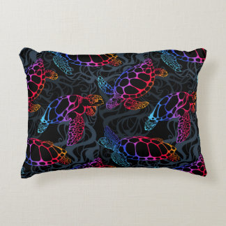 Coussins Décoratifs Tortue de mer psychédélique : Boho Ocean