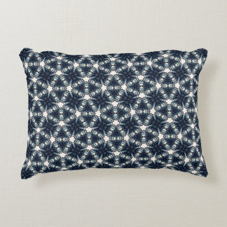 Coussins Décoratifs Treillis Fleur de Neige Indigo