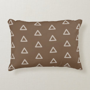 Coussins Décoratifs Triangle décoratif moderne Motif tendance Brown