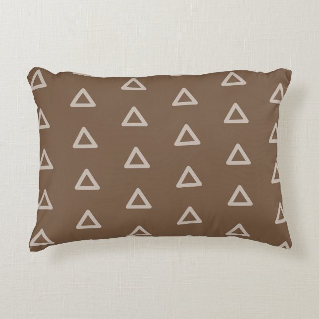 Coussins Décoratifs Triangle décoratif moderne Motif tendance Brown (Devant)
