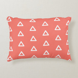 Coussins Décoratifs Triangle moderne Motif Coral blanc Cute Lumbar
