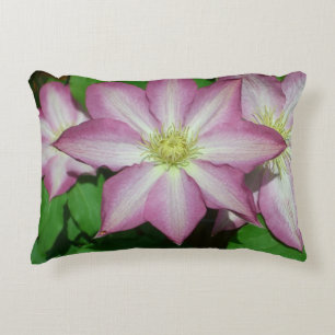 Coussins Décoratifs Trio de Clematis Pink and White Spring Vine