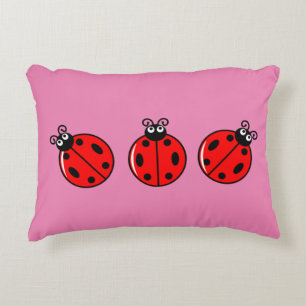 Coussins Décoratifs Trois petits Ladybugs - Polyester brossé