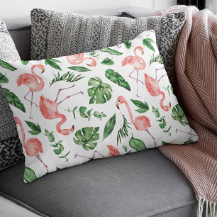 Coussins Décoratifs Tropical Pink Flamingo Pattern v2