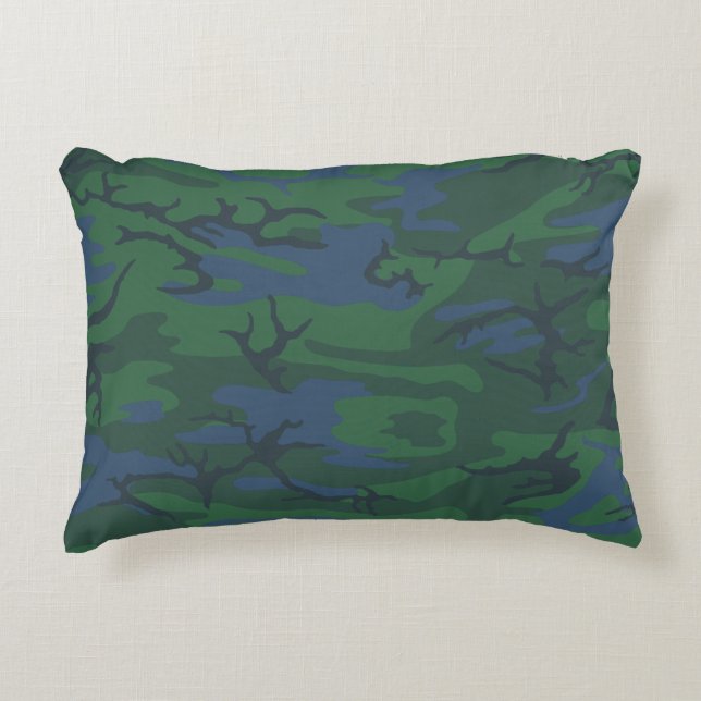Coussins Décoratifs Twilight Camo Vert Jeter Oreiller (Devant)