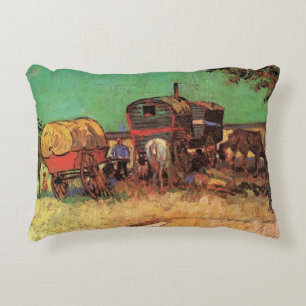 Coussins Décoratifs Tziganes avec caravanes par Vincent van Gogh