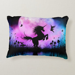 Coussins Décoratifs Unicorne avec peu de fée