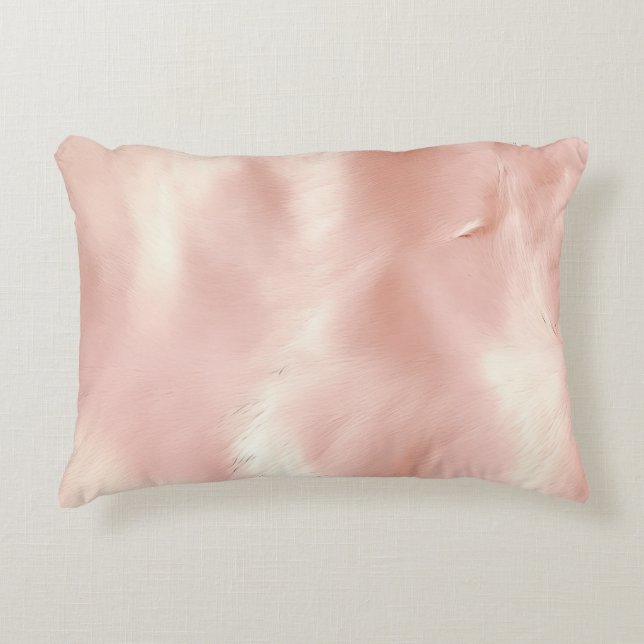 Coussins Décoratifs Vachette blanche rose du sud-ouest (Devant)