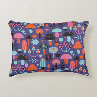 Coussins Décoratifs Variété de champignons : Illustration Vintage