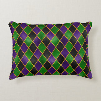 COUSSINS DÉCORATIFS VERT PURPLE BLACK OR DIAMOND MOTIFS