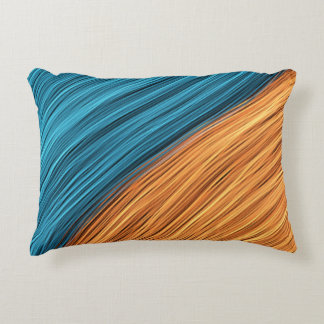 Coussins Décoratifs Vibrant Neon Light Strands of Blue and Orange