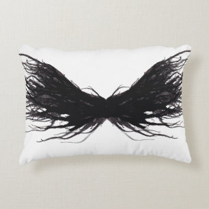 Coussins Décoratifs Vices Abstraits Ailes Noires Art à l'Encre d'Alcoo