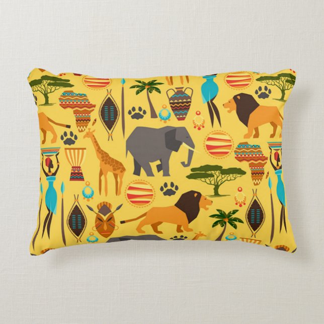 Coussins Décoratifs Vie africaine (Devant)
