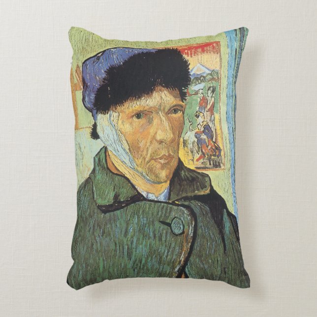 Coussins Décoratifs Vincent van Gogh - Autoportrait avec oreille dérob (Devant(Vertical))