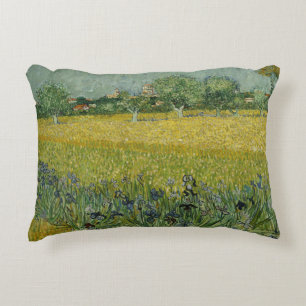 Coussins Décoratifs Vincent van Gogh - Champ avec fleurs près d'Arles