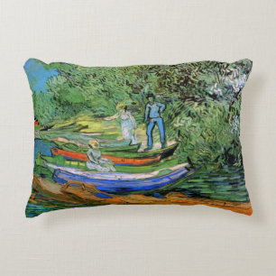 Coussins Décoratifs Vincent van Gogh - Rive de l'Oise à Auvers