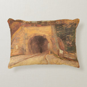 Coussins Décoratifs Vincent van Gogh - Voie de chemin de fer sous un v