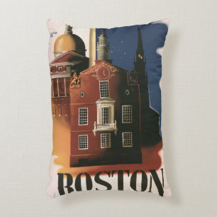 Coussins Décoratifs Vintage Boston, Massachusetts La chevauchée de Pau