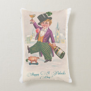 Coussins Décoratifs Vintage Happy Jour de la Saint Patrick Shamrock Ch