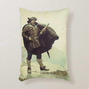 Coussins Décoratifs Vintages pirates, capitaine Bill Bones par NC Wyet
