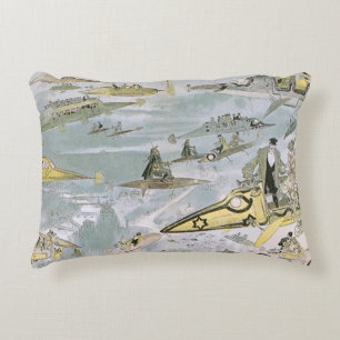Coussins Décoratifs Voitures de science-fiction futuristes vintage, ta