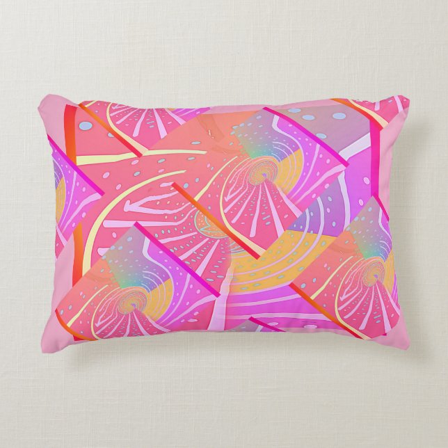 Coussins Décoratifs Vortex arc-en-ciel (Devant)