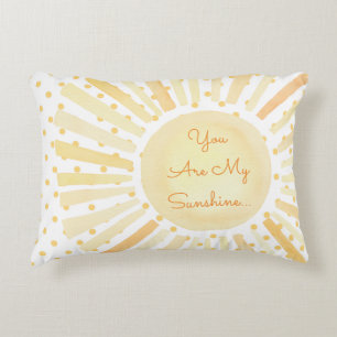 Coussins Décoratifs Vous Êtes Mon Soleil Points Soleil Jaune Blanc Amo