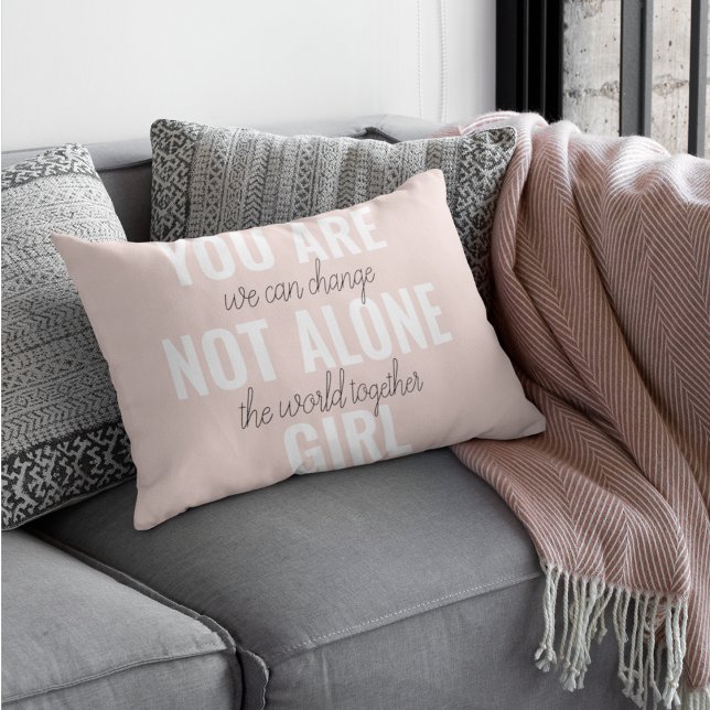 Coussins Décoratifs Vous N'Êtes Pas Une Seule Fille Citation De Motiva (Créateur téléchargé)