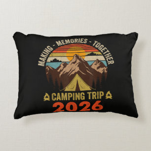 Coussins Décoratifs Voyage de camping familial au coucher du soleil ré
