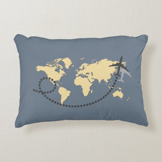 Coussins Décoratifs Voyons l'illustration du monde (Devant)
