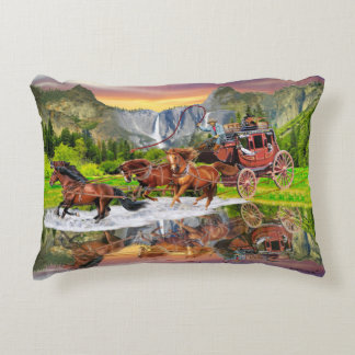 COUSSINS DÉCORATIFS WELLES FARGO STAGECOACH