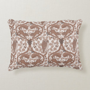 Coussins Décoratifs Whispers/Chouettes et écureuils des bois dans le c