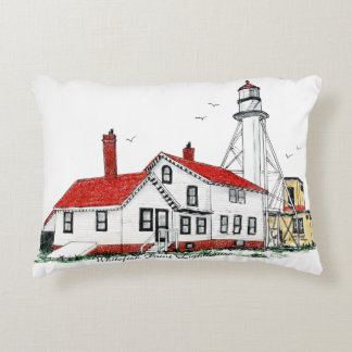 Coussins Décoratifs Whitefish Point Lighthouse Pillow