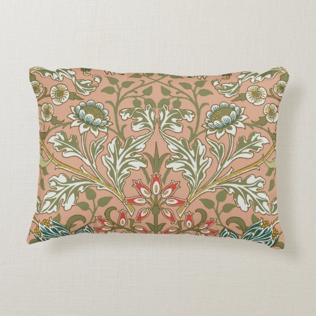 Coussins Décoratifs William Morris Hyacinth Flower Rose Art (Dos)
