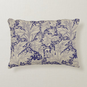 Coussins Décoratifs William Morris Motif Giroflée Bleu Antique
