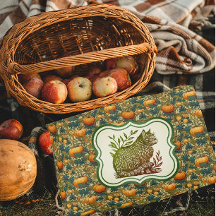 Coussins Décoratifs William Morris Vintage Citrouilles d'automne avec 