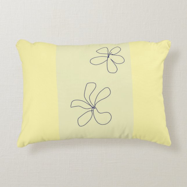 Coussins Décoratifs yellow flower pillow (Devant)