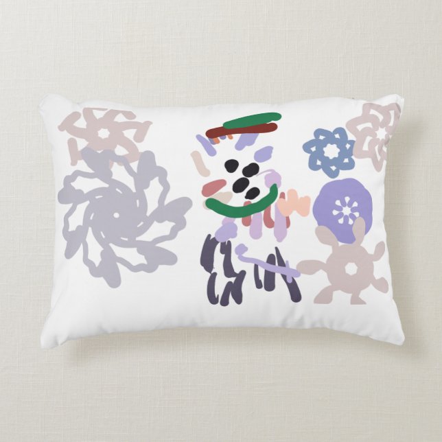 Coussins Décoratifs Yeti winter fun (Devant)